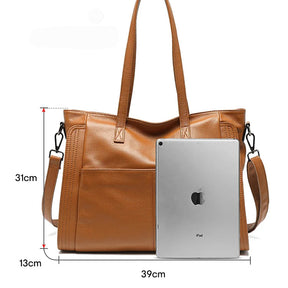 Bolsa Tote de Couro Genuíno Château