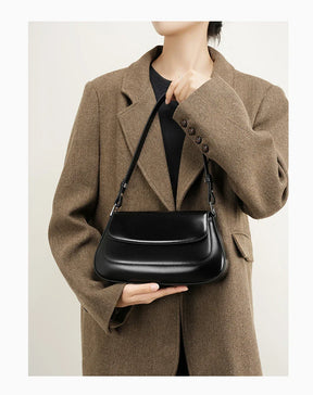 Bolsa de Ombro de Couro Genuíno Isadora