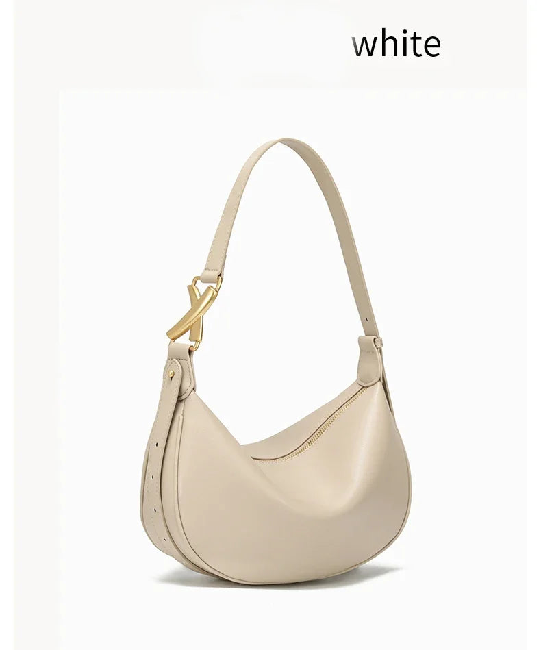 Bolsa Hobo de Couro Madri