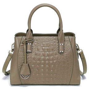 Bolsa Transversal de Couro Genuíno Jade