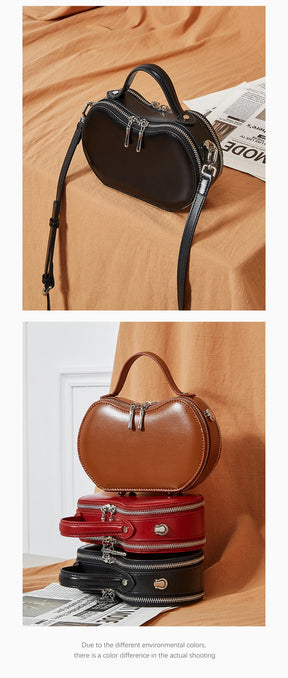 Bolsa Transversal de Couro Sienna