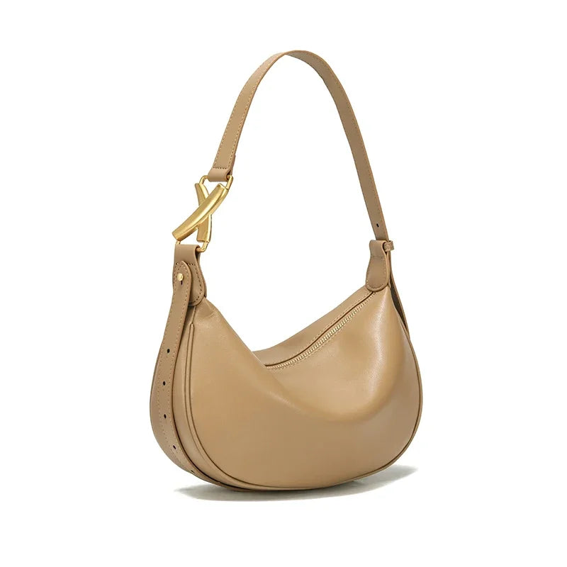 Bolsa Hobo de Couro Madri