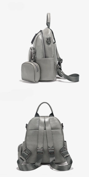 Mochila Feminina de Couro Genuíno Antonella