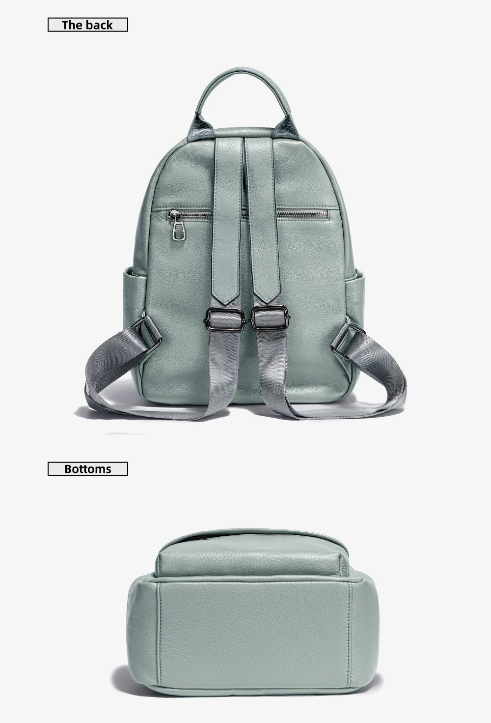 Mochila Feminina de Couro Genuíno Camilla