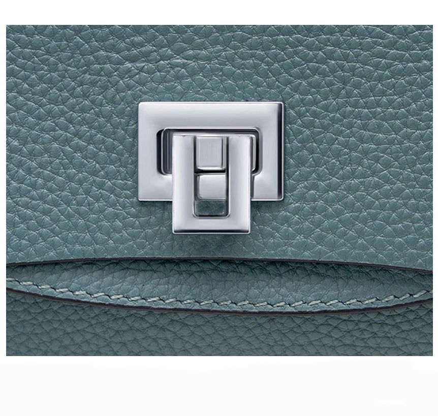 Bolsa de Ombro de Couro Genuíno Isla