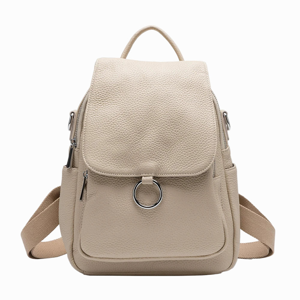 Mochila Feminina de Couro Viviane