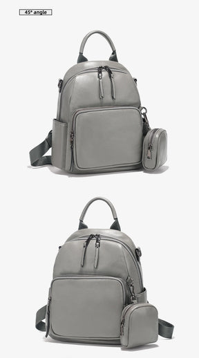 Mochila Feminina de Couro Genuíno Antonella