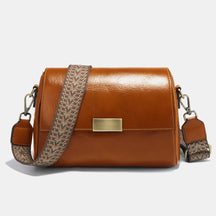 Bolsa Transversal de Couro Genuíno Zency