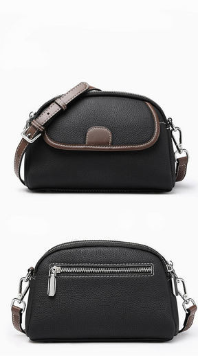 Bolsa Transversal de Couro Genuíno Clarisse