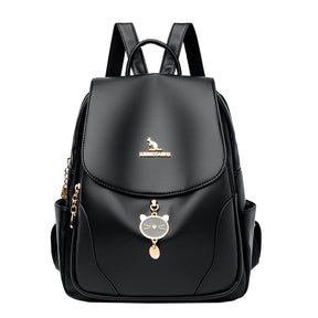 Mochila Feminina de Couro Genuíno Antonelli