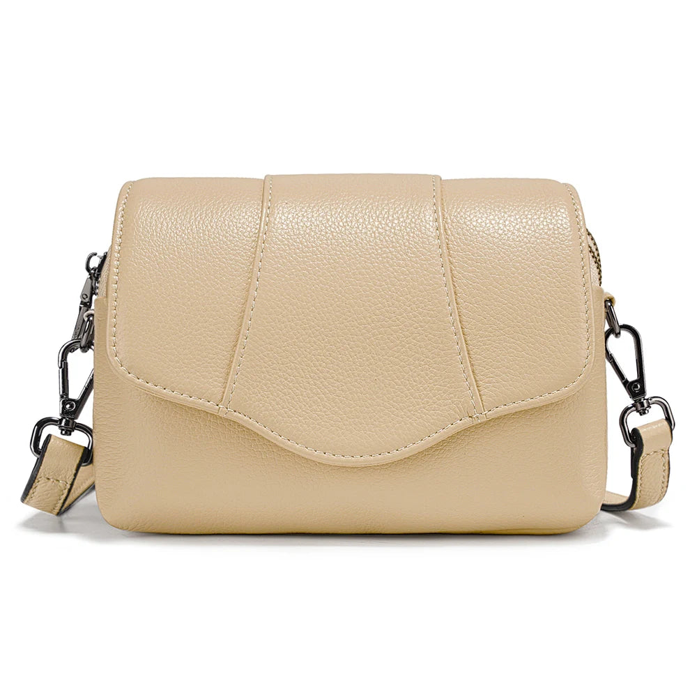 Bolsa de Ombro de Couro Genuíno Juliette