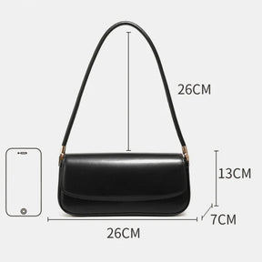 Bolsa Baguete de Couro Borgonha | Baguette Handbags | Cores variadas | Detalhe 8 | Vivièn