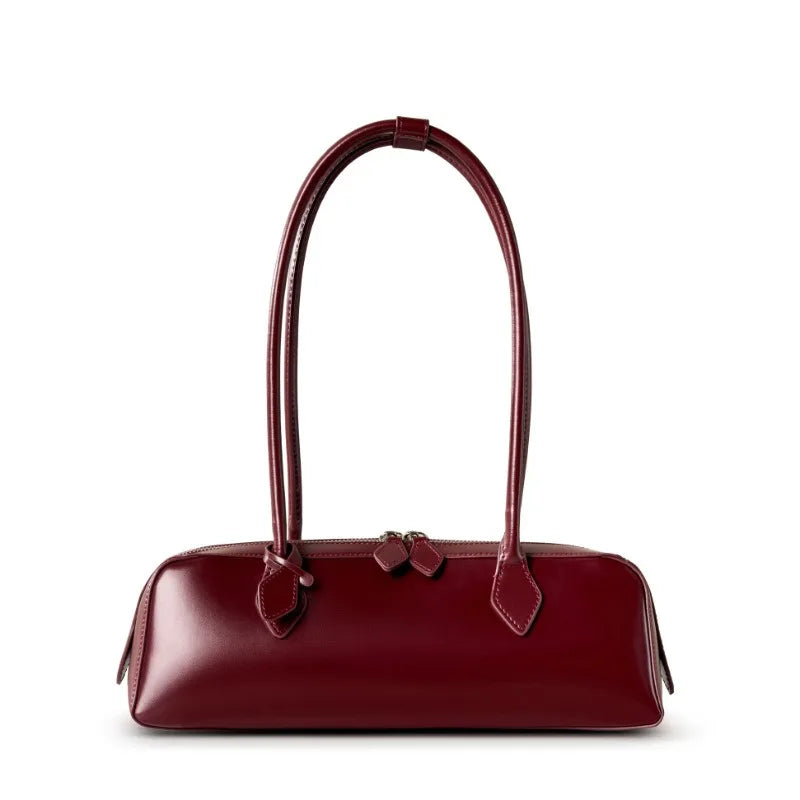 Bolsa Baguete de Couro Genuíno Eloise | Baguette Handbags | Cores variadas | Vivièn