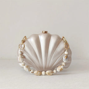 Bolsa de Acrílico Concha Sereia | Clutch Bags | Cores variadas | Detalhe 6 | Vivièn