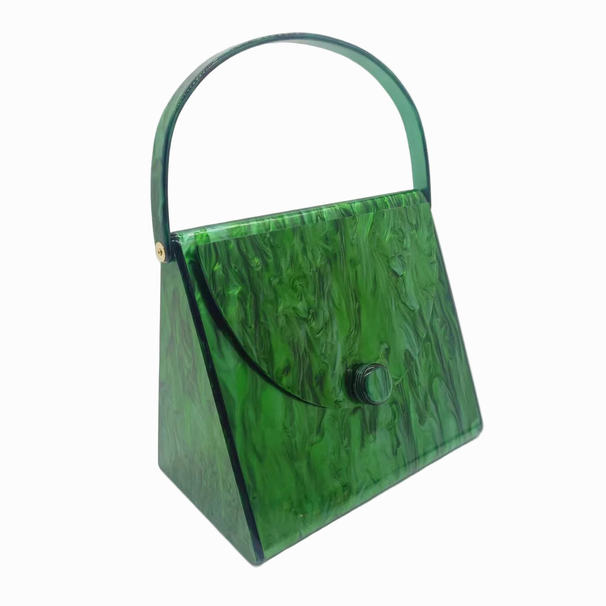 Bolsa de Acrílico de Luxo Bath | Clutch Bags | Verde | Vivièn