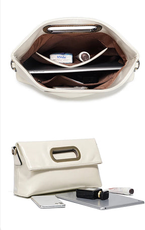 Bolsa de Couro Genuíno Seraphine | Shoulder Bags | Cores variadas | Detalhe 3 | Vivièn