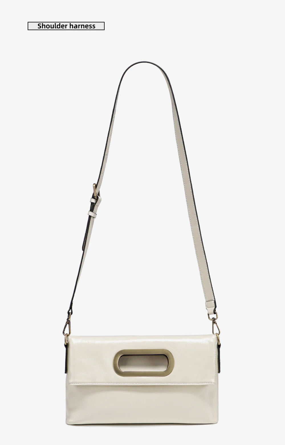 Bolsa de Couro Genuíno Seraphine | Shoulder Bags | Cores variadas | Detalhe 7 | Vivièn