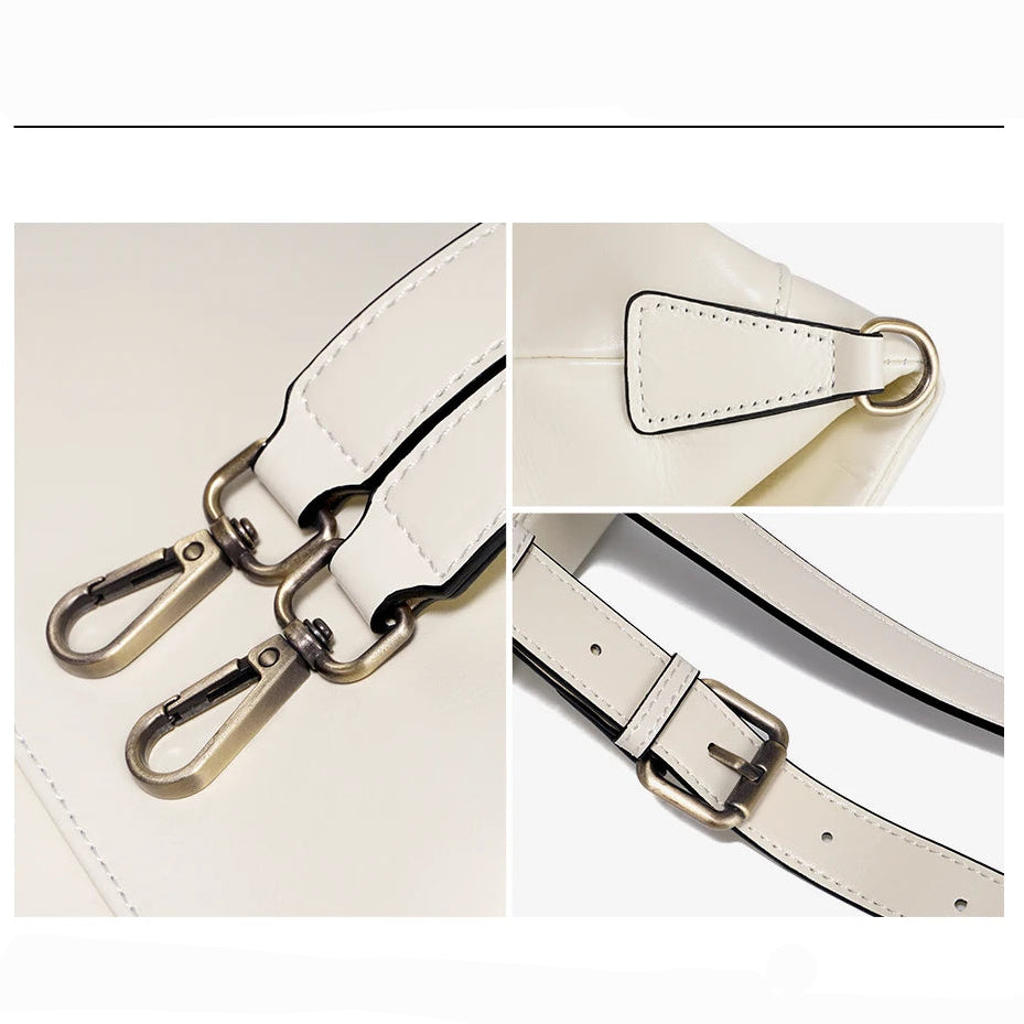 Bolsa de Couro Genuíno Seraphine | Shoulder Bags | Cores variadas | Detalhe 8 | Vivièn