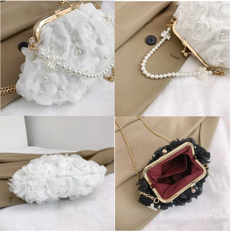 Bolsa de Jantar Elegante de Luxo Florença | Clutch Bags | Cores variadas | Detalhe 1 | Vivièn