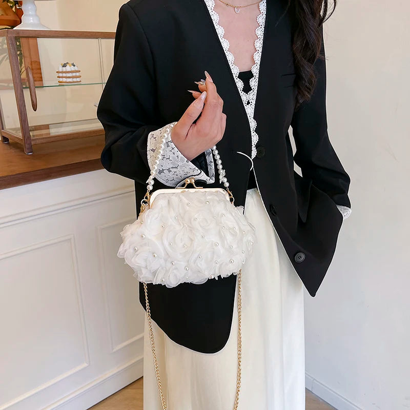 Bolsa de Jantar Elegante de Luxo Florença | Clutch Bags | Cores variadas | Detalhe 13 | Vivièn