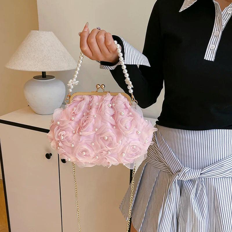 Bolsa de Jantar Elegante de Luxo Florença | Clutch Bags | Cores variadas | Detalhe 43 | Vivièn
