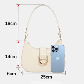 Bolsa de Ombro de Couro Charmosa | Shoulder Bags | Cores variadas | Detalhe 11 | Vivièn