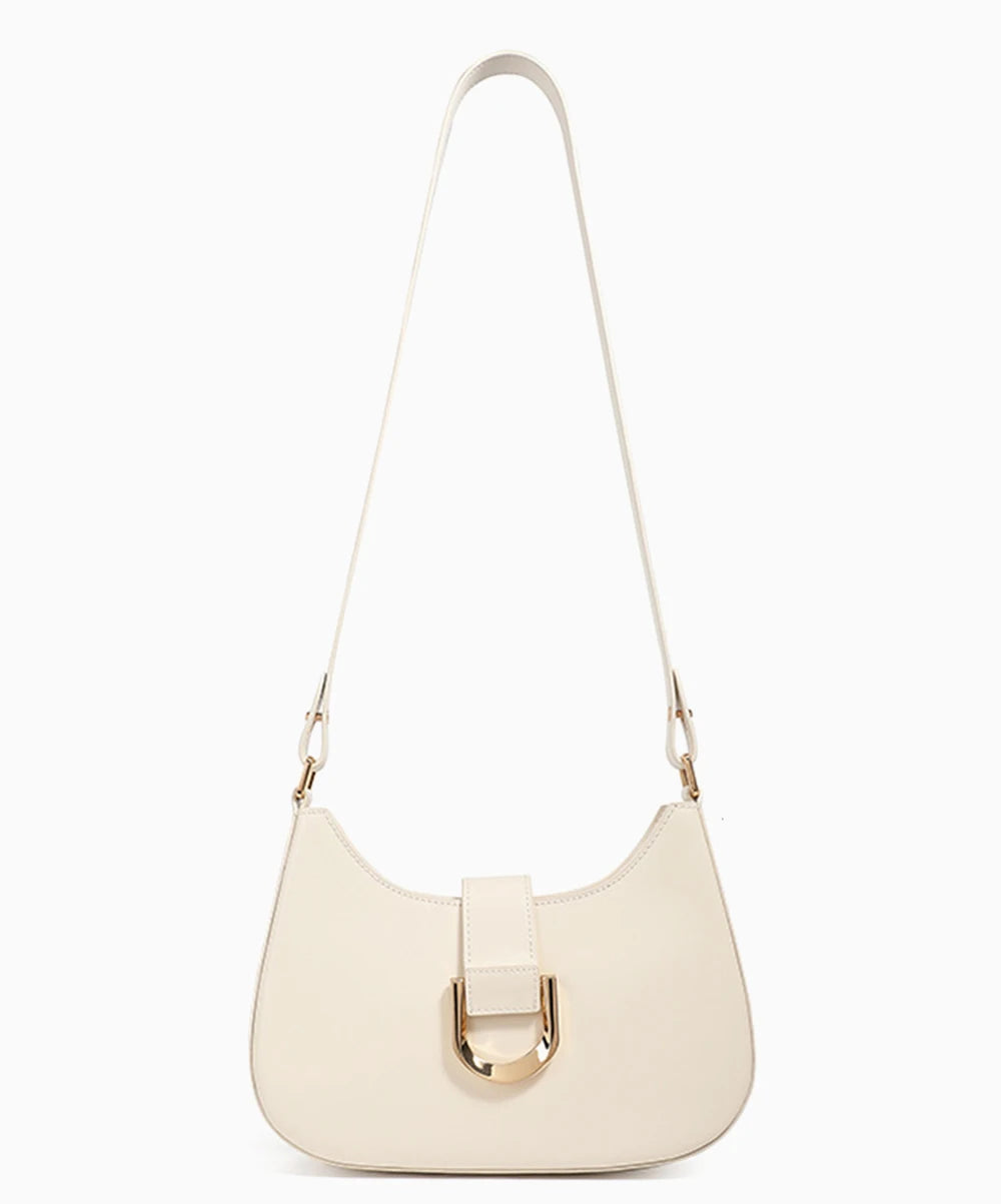 Bolsa de Ombro de Couro Charmosa | Shoulder Bags | Cores variadas | Detalhe 7 | Vivièn