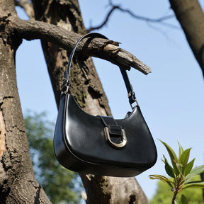 Bolsa de Ombro de Couro Charmosa | Shoulder Bags | Cores variadas | Lateral | Vivièn
