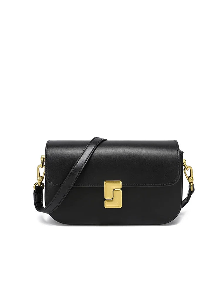 Bolsa de Ombro de Couro Edimburgo | Shoulder Bags | Cores variadas | Detalhe 1 | Vivièn