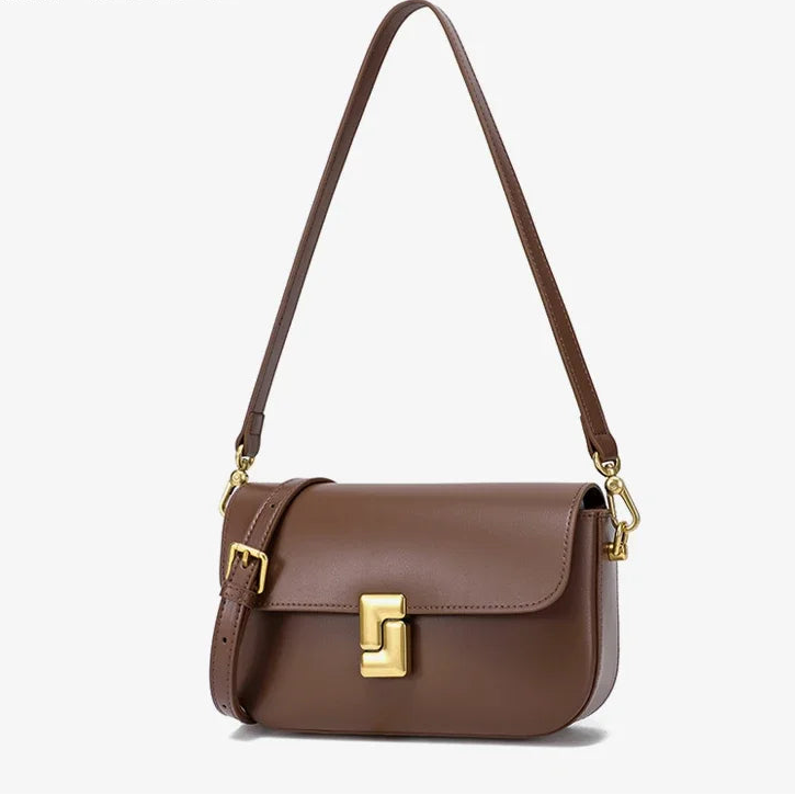 Bolsa de Ombro de Couro Edimburgo | Shoulder Bags | Cores variadas | Detalhe 4 | Vivièn