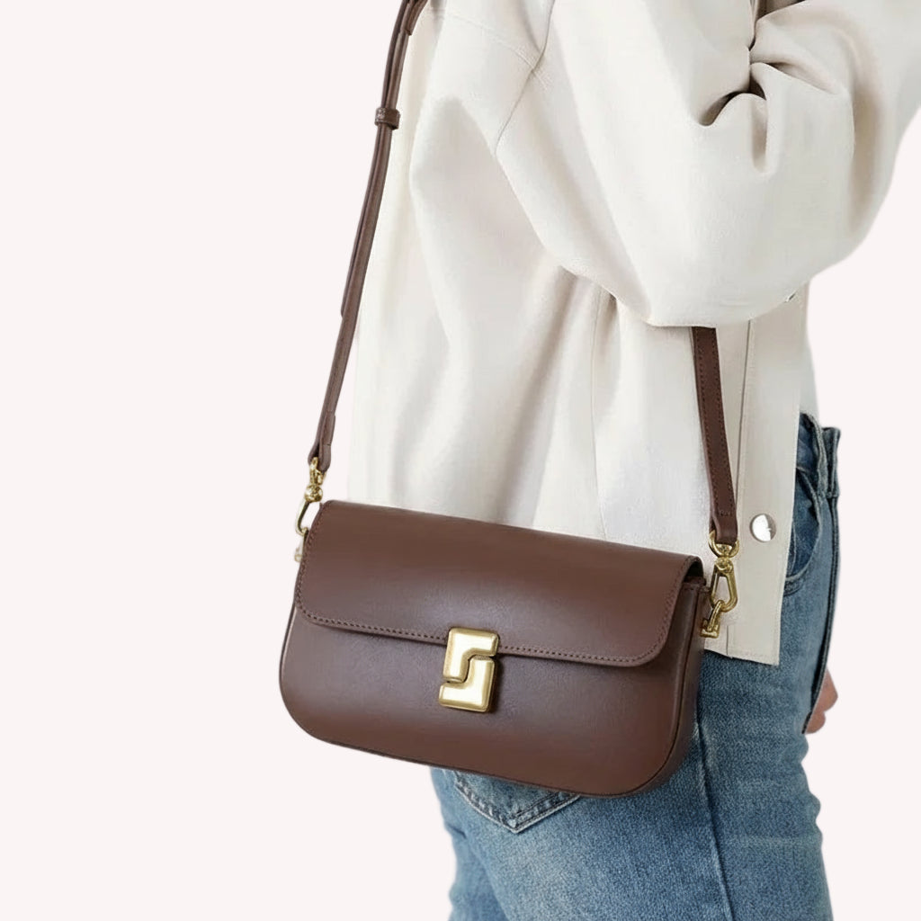 Bolsa de Ombro de Couro Edimburgo | Shoulder Bags | Cores variadas | Lateral | Vivièn
