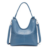 Bolsa de Ombro de Couro Genuíno Celeste | Shoulder Bags | Cores variadas | Detalhe 10 | Vivièn