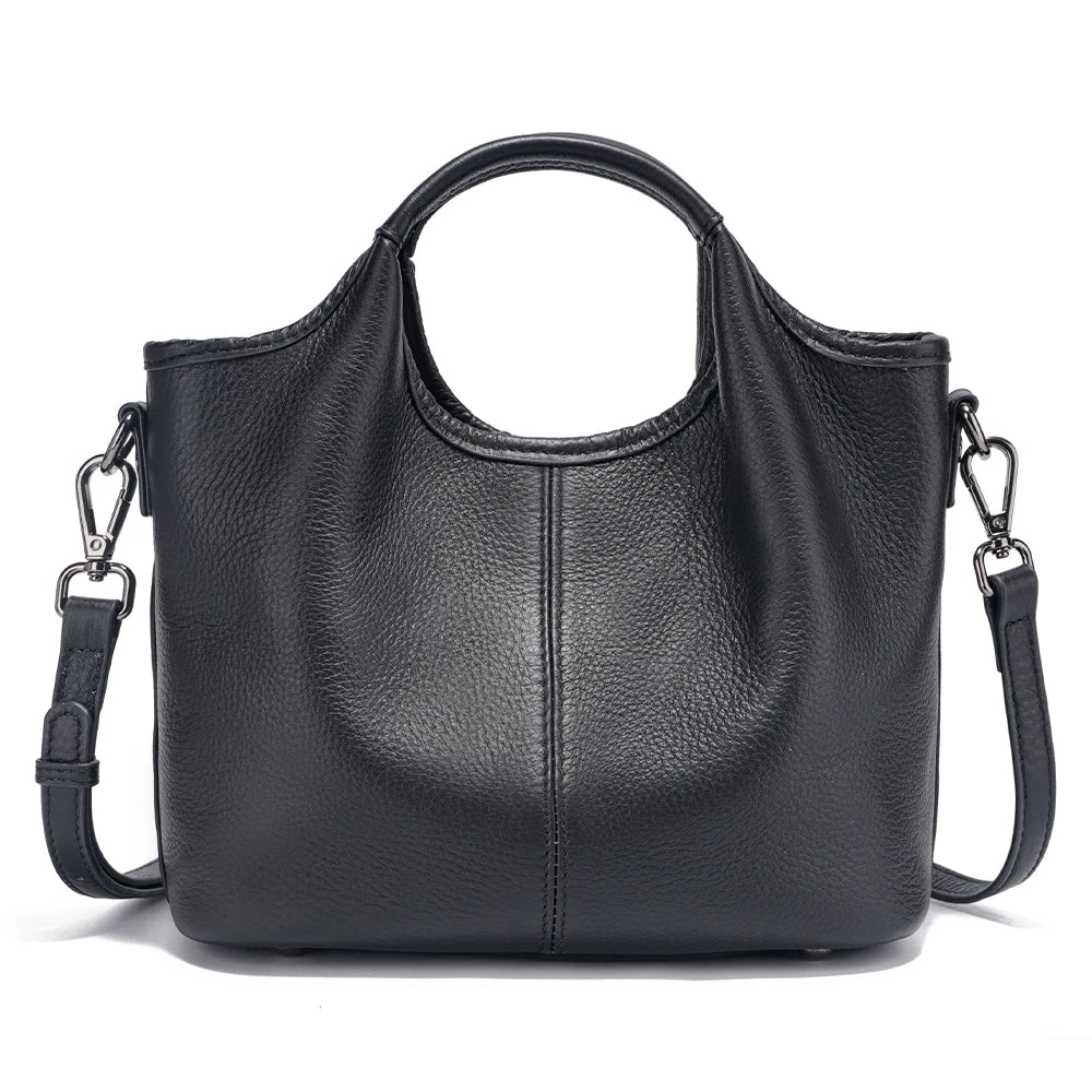 Bolsa de Ombro de Couro Genuíno Isabell | Shoulder Bags | Cores variadas | Detalhe 6 | Vivièn