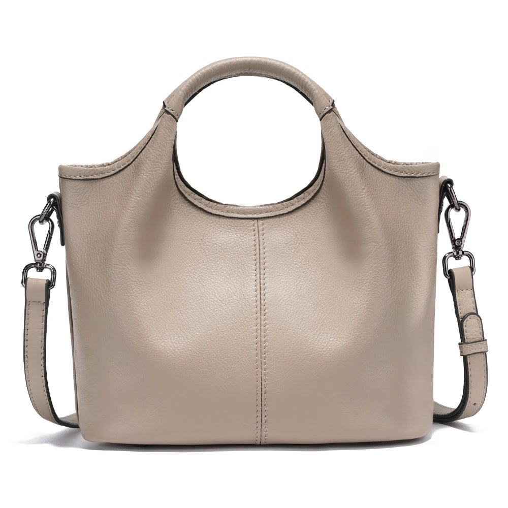 Bolsa de Ombro de Couro Genuíno Isabell | Shoulder Bags | Cores variadas | Detalhe 7 | Vivièn