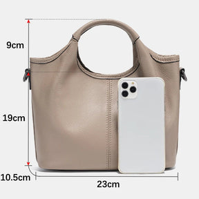 Bolsa de Ombro de Couro Genuíno Isabell | Shoulder Bags | Cores variadas | Detalhe 8 | Vivièn