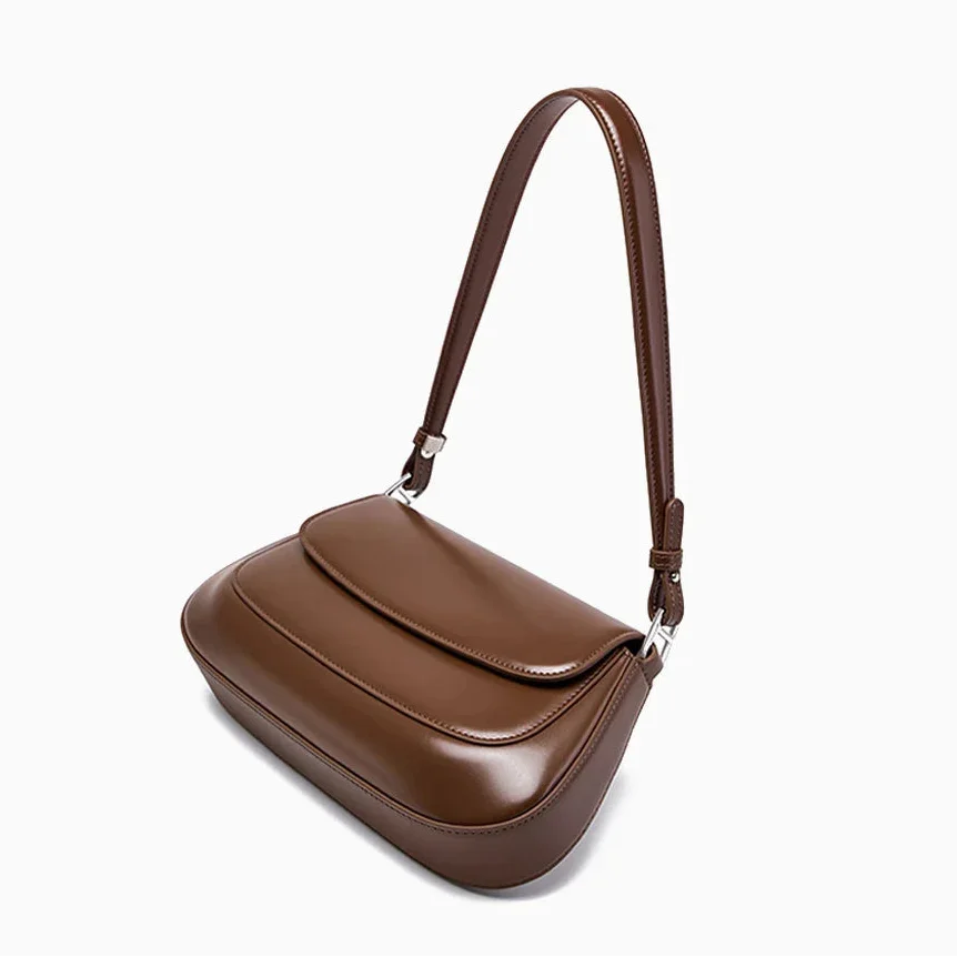 Bolsa de Ombro de Couro Genuíno Isadora | Shoulder Bags | Cores variadas | Detalhe 7 | Vivièn