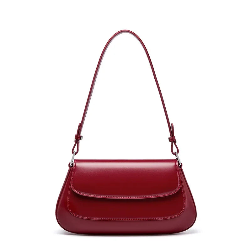 Bolsa de Ombro de Couro Genuíno Isadora | Shoulder Bags | Cores variadas | Vivièn