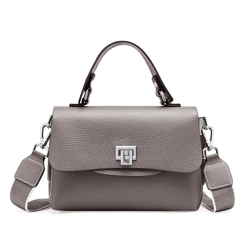 Bolsa de Ombro de Couro Genuíno Isla | Cross Body Bags | Cores variadas | Detalhe 10 | Vivièn