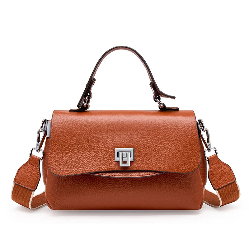 Bolsa de Ombro de Couro Genuíno Isla | Cross Body Bags | Cores variadas | Detalhe 8 | Vivièn