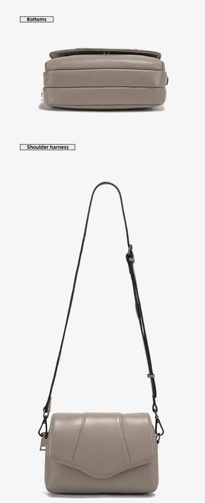 Bolsa de Ombro de Couro Genuíno Juliette | Cross Body Bags | Cores variadas | Detalhe 5 | Vivièn