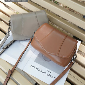 Bolsa de Ombro de Couro Genuíno Juliette | Cross Body Bags | Cores variadas | Lateral | Vivièn