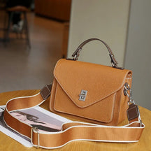 Bolsa de Ombro de Couro Genuíno Kyoto | Shoulder Bags | Cores variadas | Detalhe 1 | Vivièn