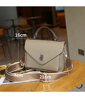 Bolsa de Ombro de Couro Genuíno Kyoto | Shoulder Bags | Cores variadas | Detalhe 11 | Vivièn