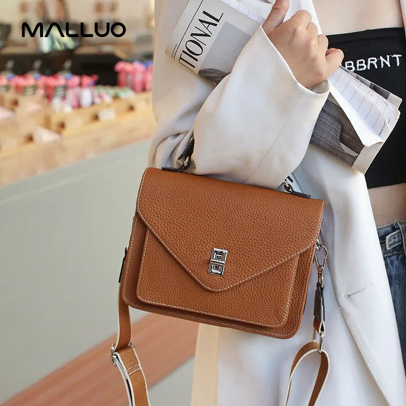 Bolsa de Ombro de Couro Genuíno Kyoto | Shoulder Bags | Cores variadas | Detalhe 5 | Vivièn