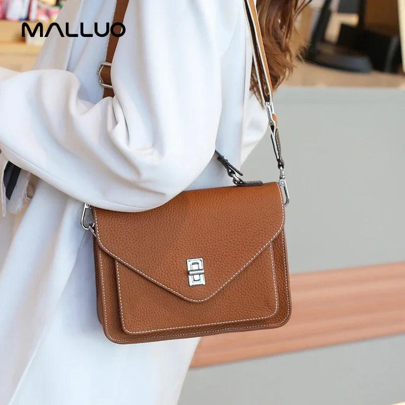 Bolsa de Ombro de Couro Genuíno Kyoto | Shoulder Bags | Cores variadas | Detalhe 6 | Vivièn