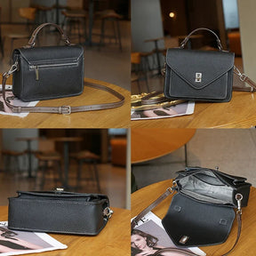 Bolsa de Ombro de Couro Genuíno Kyoto | Shoulder Bags | Cores variadas | Detalhe 7 | Vivièn