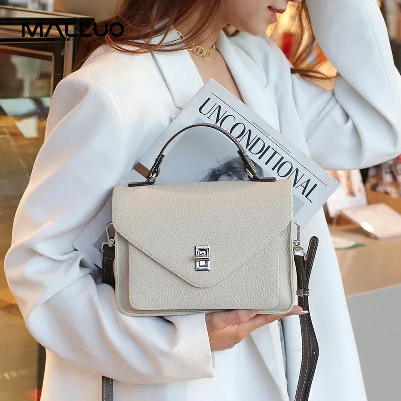 Bolsa de Ombro de Couro Genuíno Kyoto | Shoulder Bags | Cores variadas | Vivièn