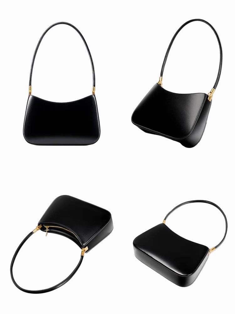 Bolsa de Ombro de Couro Rubis | Shoulder Bags | Cores variadas | Detalhe 1 | Vivièn