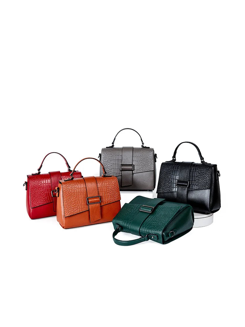 Bolsa de Ombro de Couro Vintage | Shoulder Bags | Cores variadas | Detalhe 2 | Vivièn