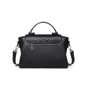 Bolsa Feminina de Couro Dublin | Shoulder Bags | Preto | Lateral | Vivièn